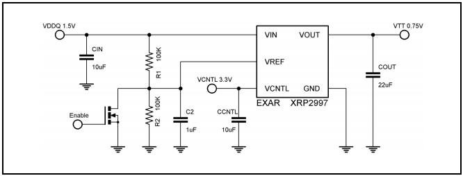 MaxLinear XRP2997 2A Bus Termination Regulator