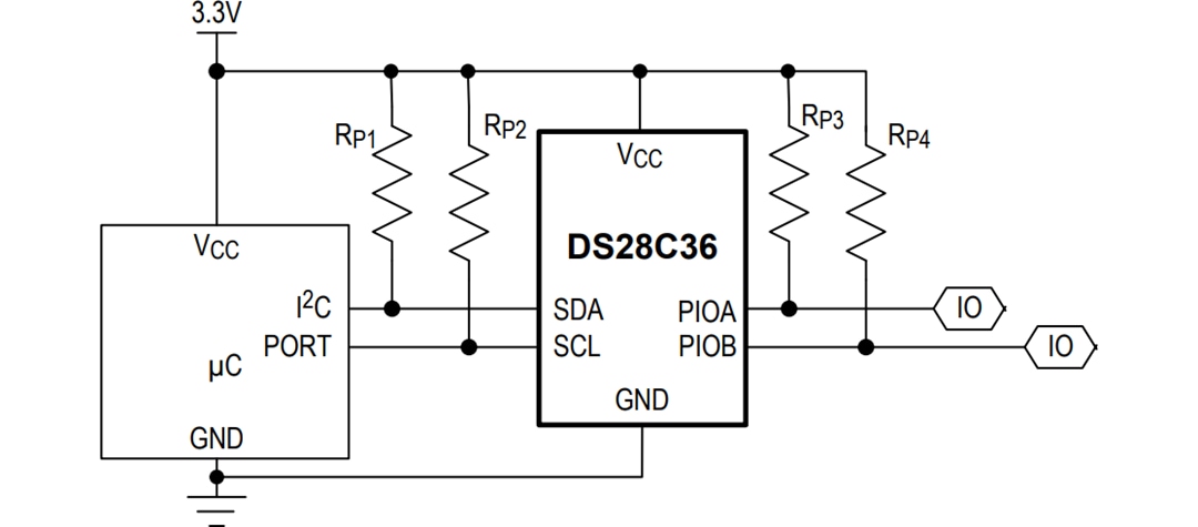 應用電路圖 - Analog Devices / Maxim Integrated DS28C36 Deep Cover® 保安驗證器