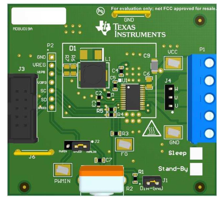 Location Circuit - Texas Instruments DRV10987EVM Motor Driver Evaluation Module