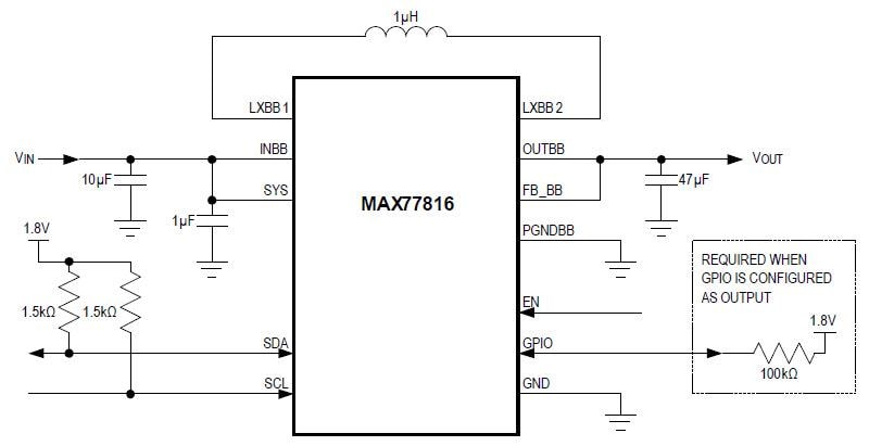 Analog Devices / Maxim Integrated MAX77816升降壓穩壓器