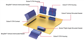 Amphenol FCI BergStik® 2.54mm無護套插頭