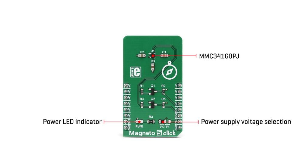 Block Diagram - Mikroe Magneto 5 Click