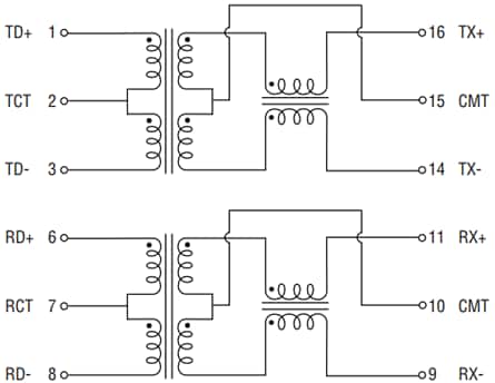 Bourns SM91074AL AEC-Q200 LAN 10/100 Base-T Transformer