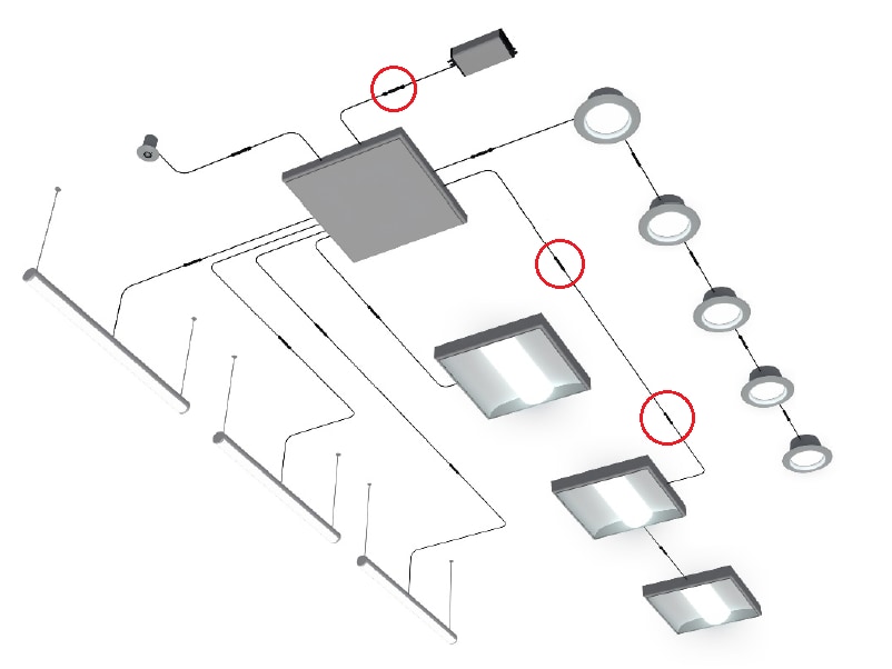 Application Circuit Diagram - Molex Micro-Fit Overmolded Plug Adapters
