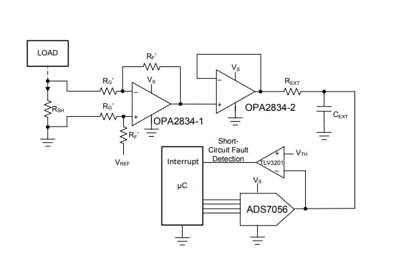 Block Diagram - Texas Instruments OPA2834 High-Speed Operational Amplifiers