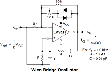 應用電路圖 - onsemi LMV321、NCV321、LMV358和LMV324 CMOS運算放大器