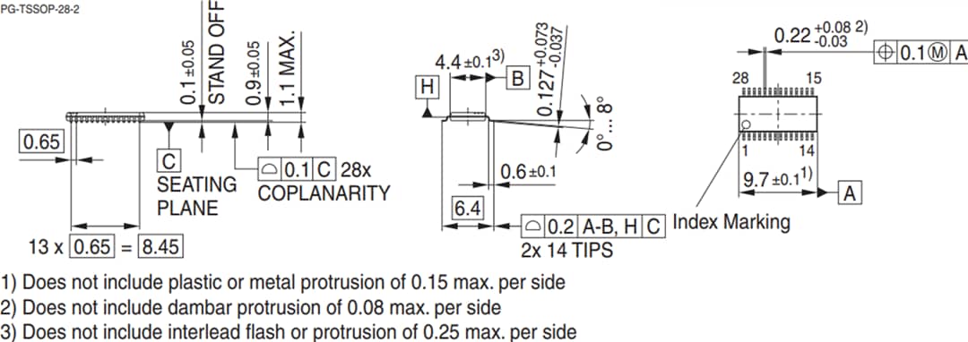 機械製圖 - Infineon Technologies OPTIGA™ TPM安全解決方案