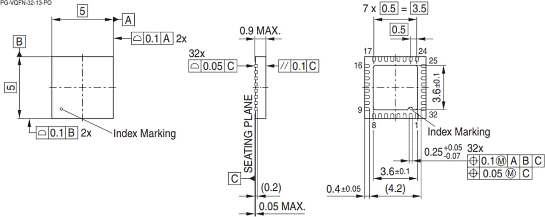機械製圖 - Infineon Technologies OPTIGA™ TPM安全解決方案