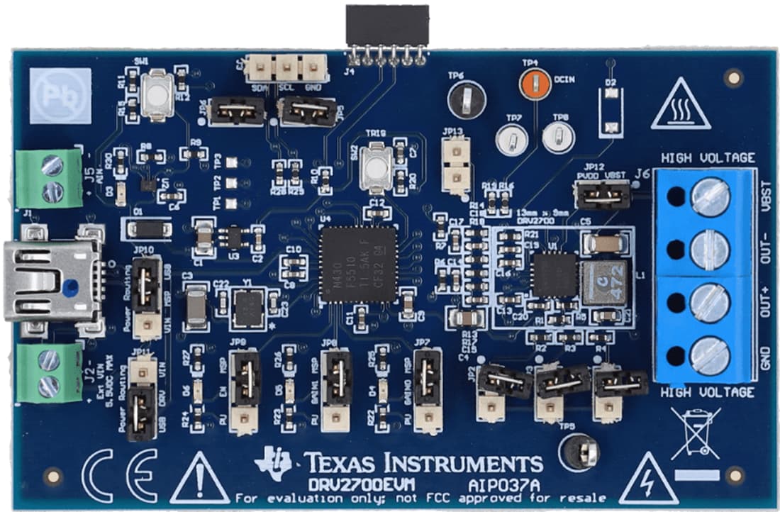 Mechanical Drawing - Texas Instruments DRV2700EVM Evaluation Module (EVM)