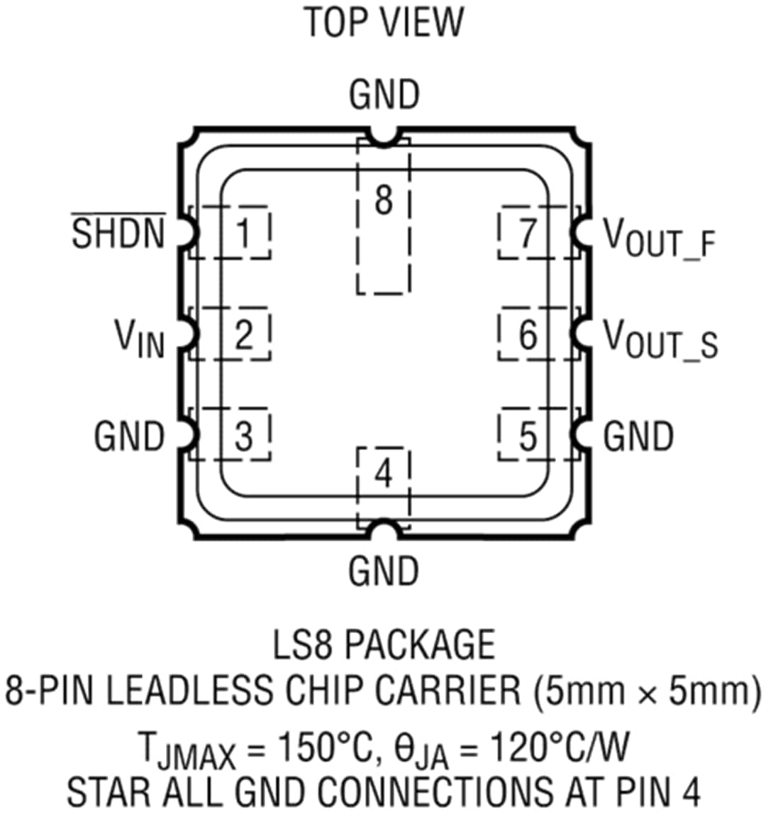 機械製圖 - Analog Devices Inc. LTC6655精準能隙電壓參考