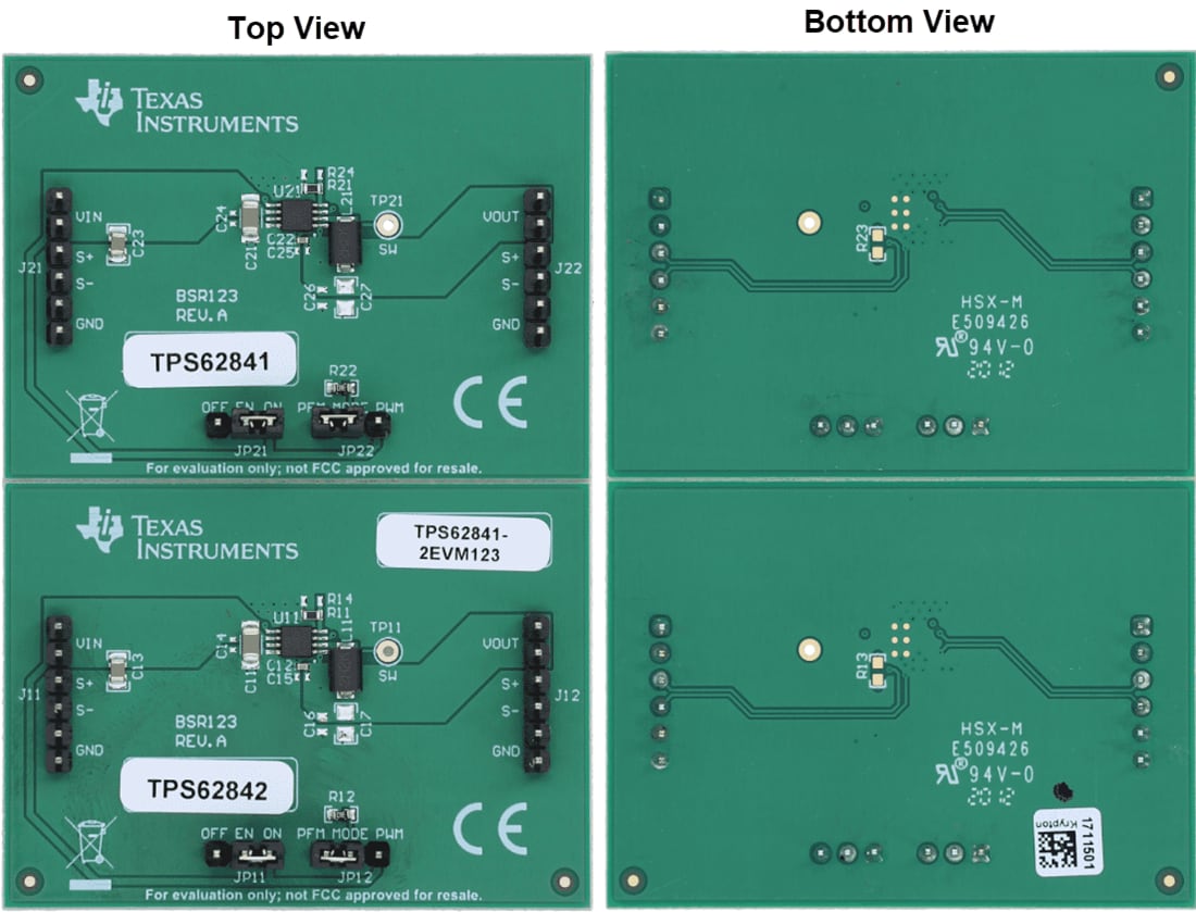 Mechanical Drawing - Texas Instruments TPS62841-2EVM123 Evaluation Module (EVM)