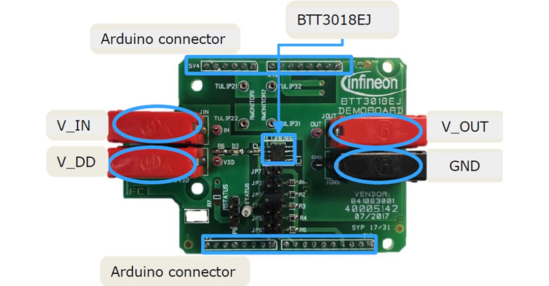 Infineon Technologies BTT3018EJ Demonstration Board