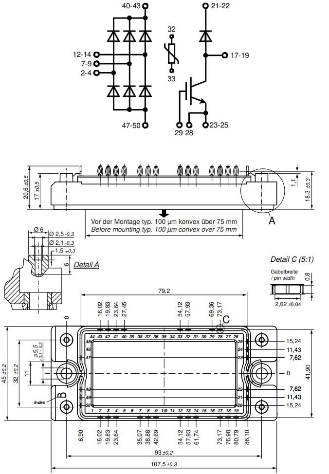 Chart - IXYS MDNA360UB2200Px Rectifier Modules