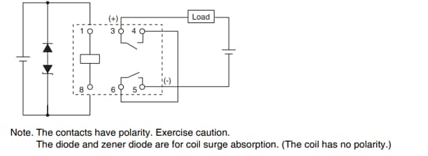 Application Circuit Diagram - Omron Electronics G2RG-X PCB Power Relays