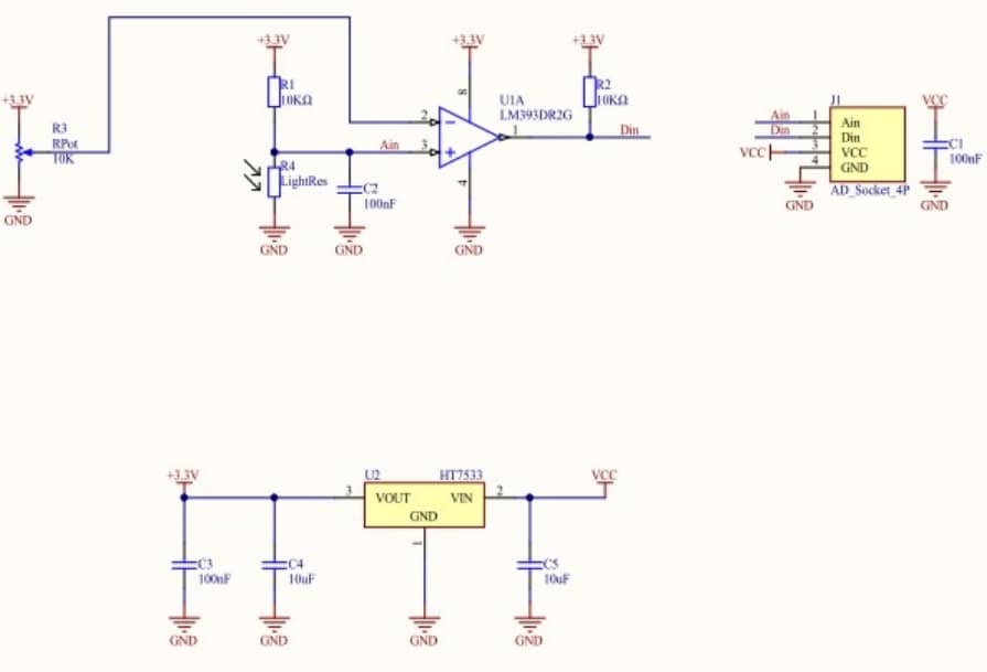 Schematic - M5Stack LIGHT Sensor Unit