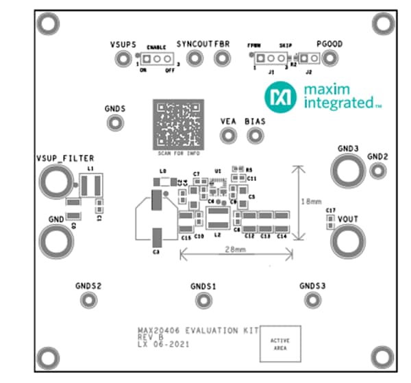 Analog Devices / Maxim Integrated MAX20406 Evaluation Kit