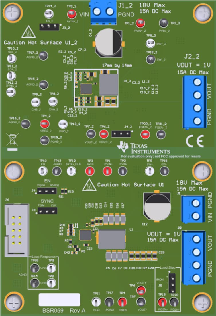 Mechanical Drawing - Texas Instruments TPS542A52EVM-059 Converter Evaluation Module