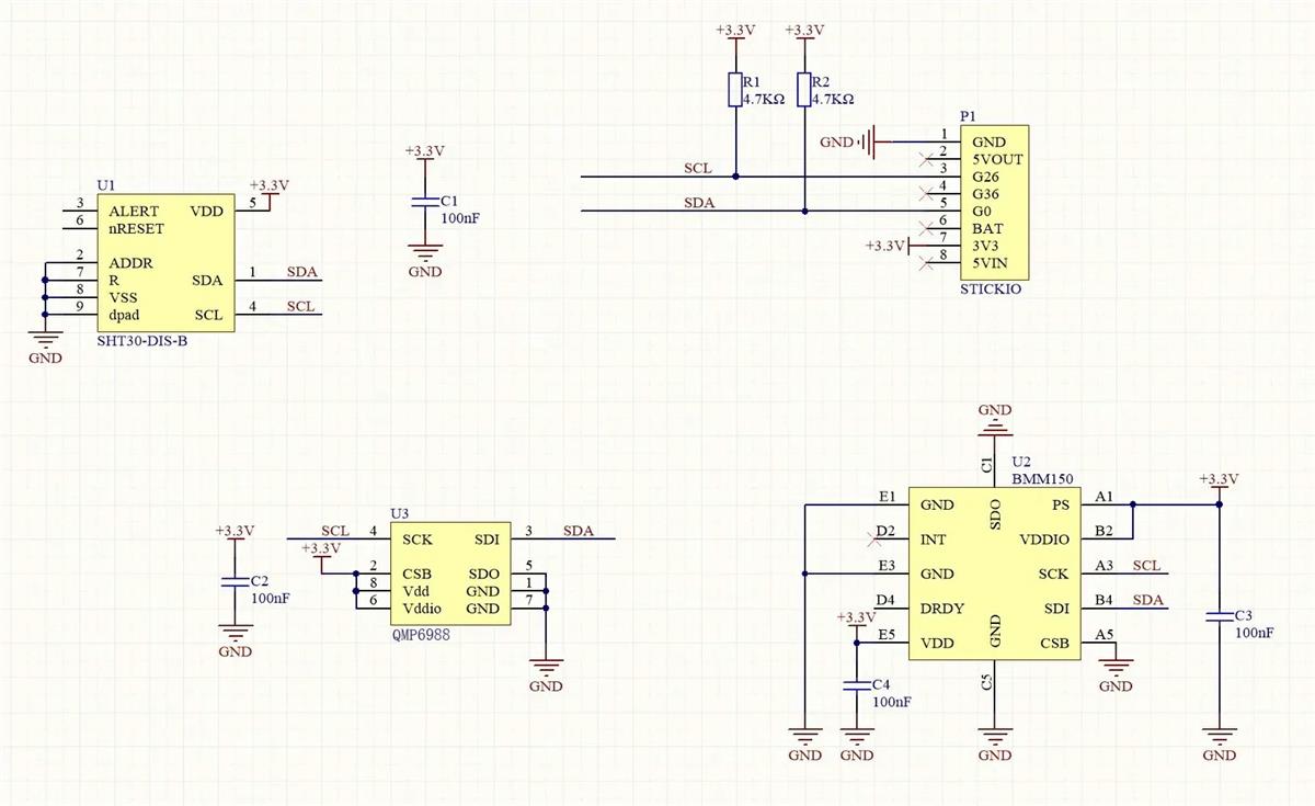 Schematic - M5Stack ENV III Hat