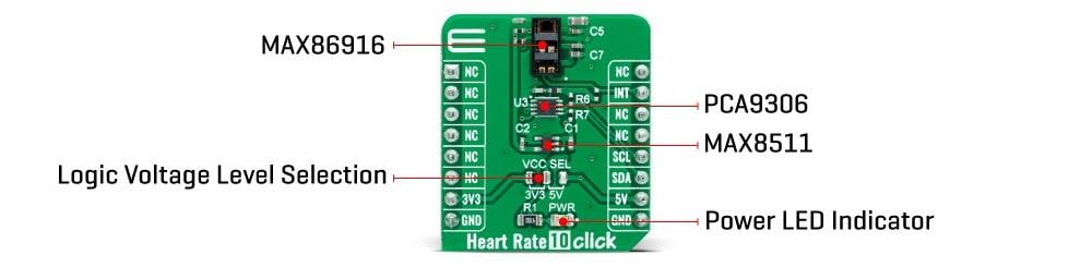 Mikroe Heart Rate 10 Click