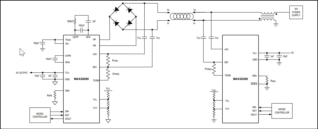 Analog Devices / Maxim Integrated MAX22288家用匯流排系統相容收發器