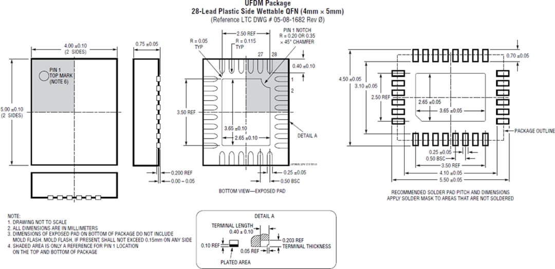 機械製圖 - Analog Devices Inc. LT8355-1支援擴充調光的雙通道LED控制器
