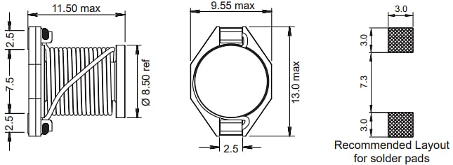 Fastron PISN SMD Power Inductors