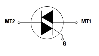 Schematic - Littelfuse QVxx16xHx 16A High-Temperature Alternistor TRIACs
