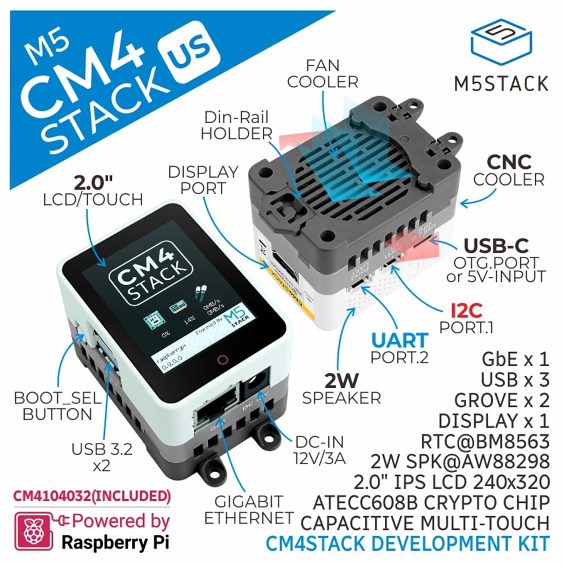 Chart - M5Stack CM4STACK Development Kit