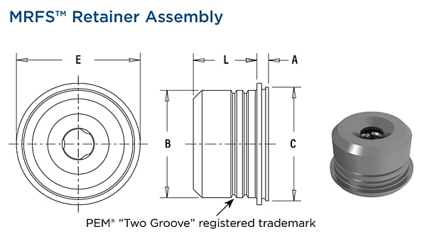 Chart - PEM GHOST™ Magnetic Release Fasteners