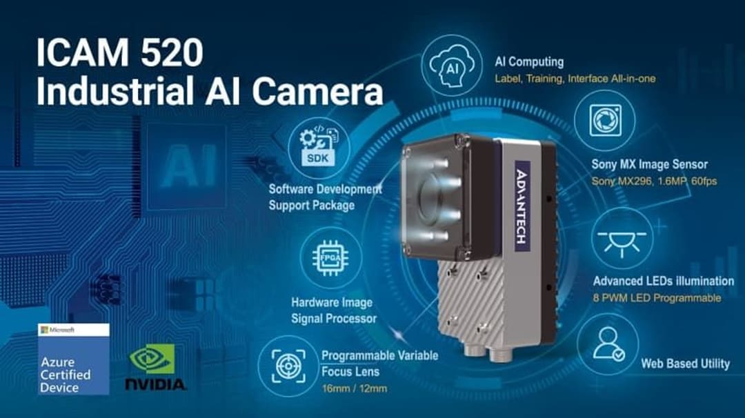 Advantech ICAM-520工業AI攝影機
