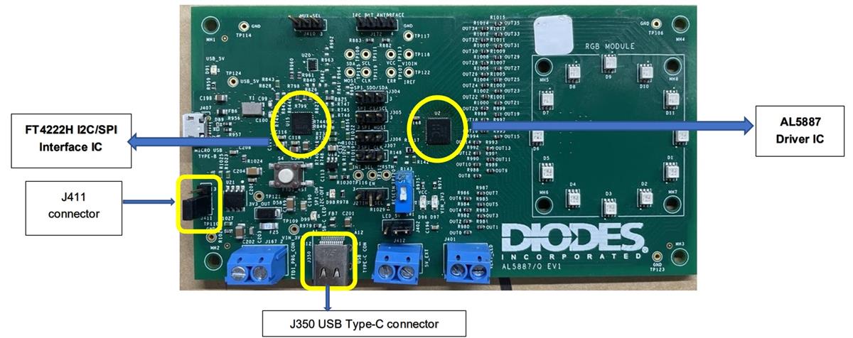 Diodes Incorporated AL5887EV1 Demo Board