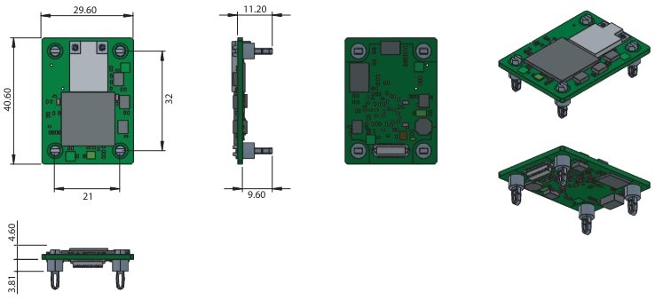 Advantech WLNNA-XX-DP551 Wi-Fi®雙頻嵌入式模組