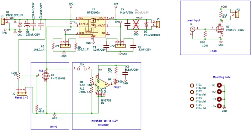 電路圖 - Nexperia NEVB-NPS3102評估板