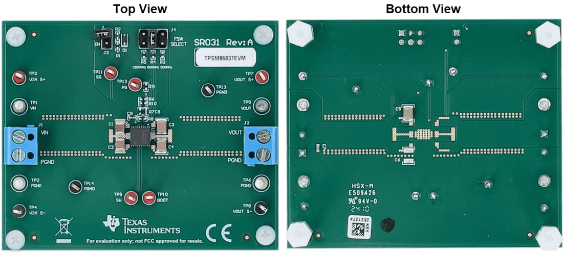 Mechanical Drawing - Texas Instruments TPSM86837EVM Evaluation Module (EVM)