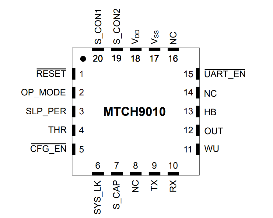 Location Circuit - Microchip Technology MTCH9010 Liquid Detectors