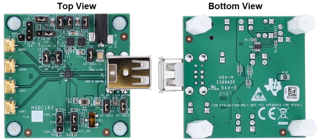 Mechanical Drawing - Texas Instruments TUSB2E221QFNEVM Repeater Evaluation Module