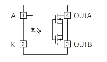Block Diagram - IXYS CPC1056N  75mA Normally Open Relays