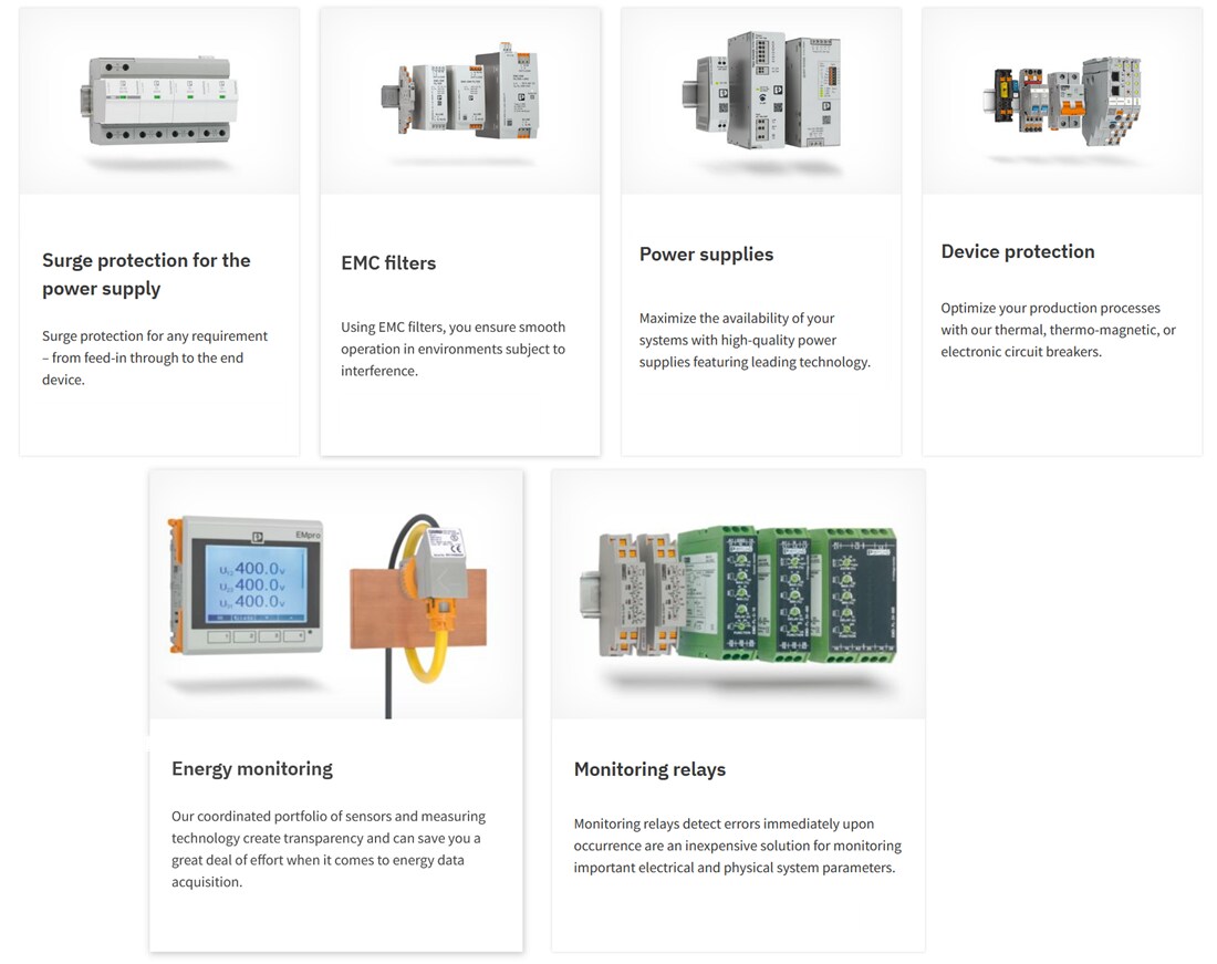 圖表 - Phoenix Contact 電源可靠性解決方案