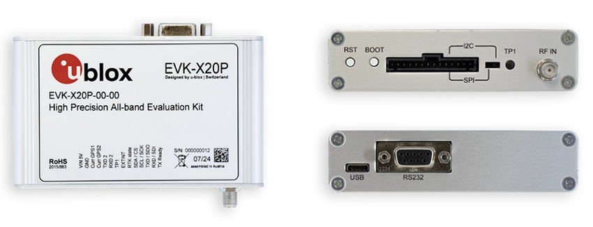 Mechanical Drawing - u-blox EVK-X20P All-Band High Precision GNSS Eval Kit