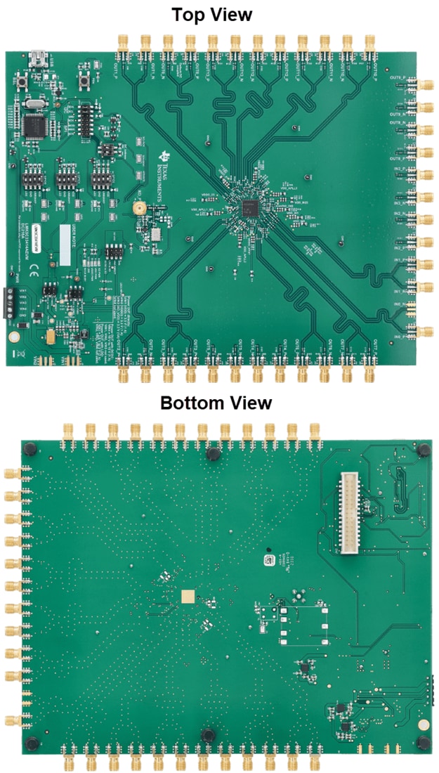 Mechanical Drawing - Texas Instruments LMK5C33414AEVM Evaluation Module (EVM)