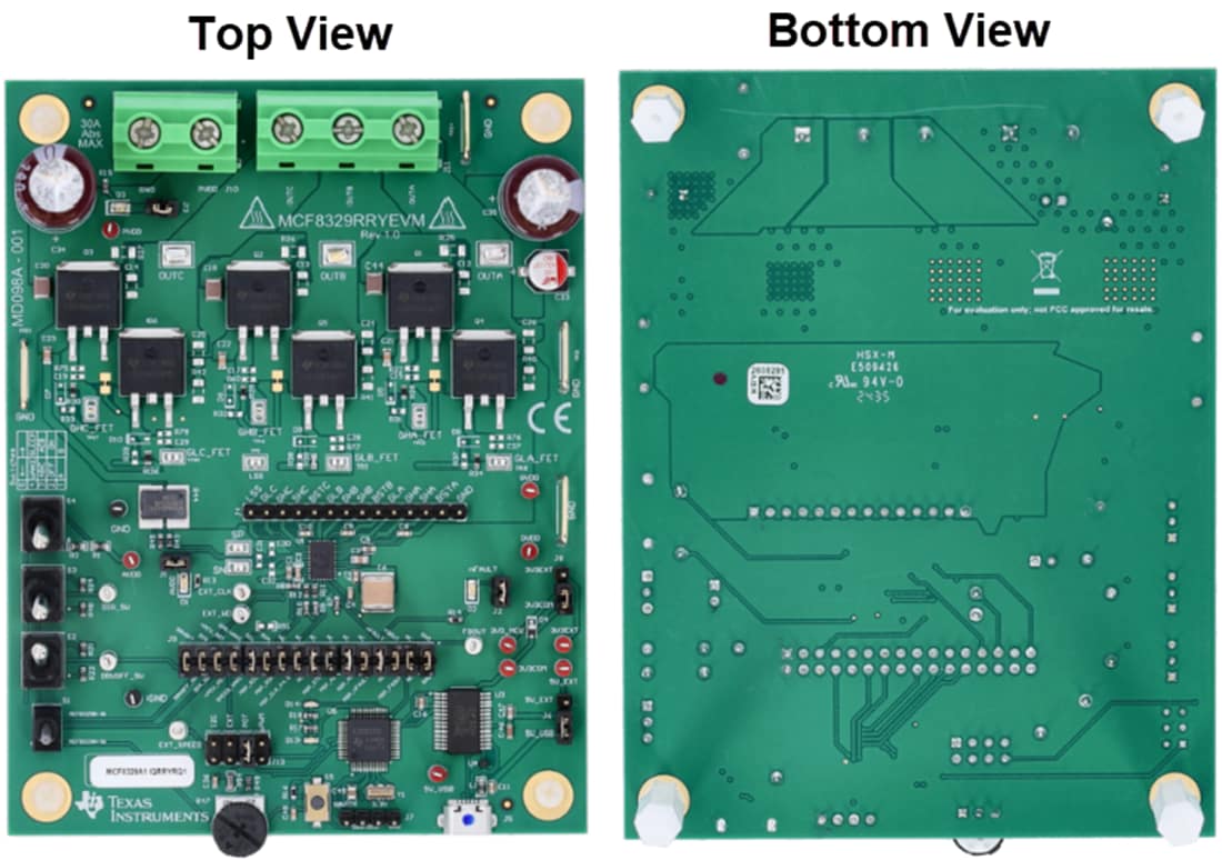 Mechanical Drawing - Texas Instruments MCF8329RRYEVM Driver Evaluation Module (EVM)