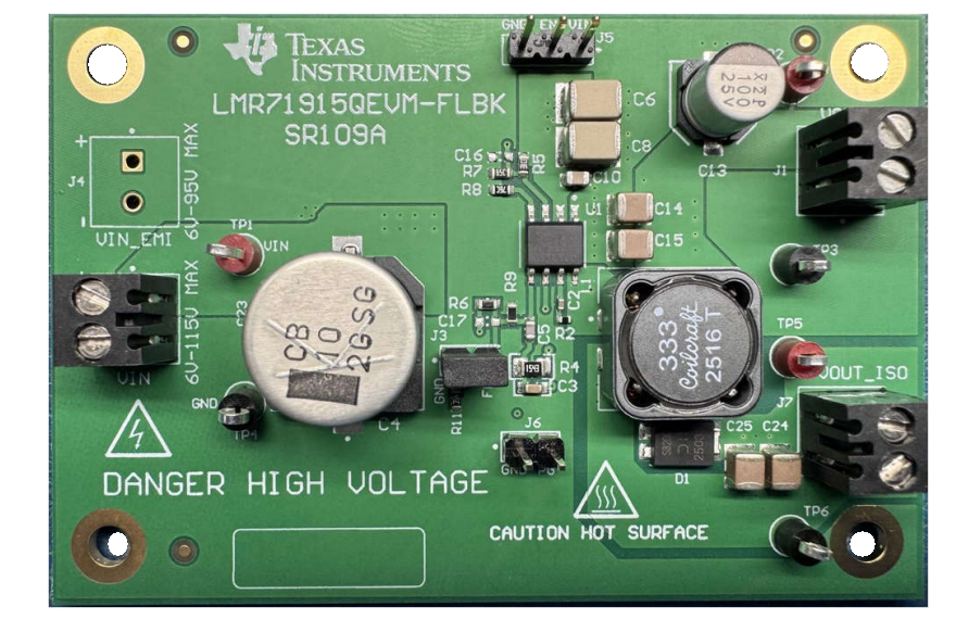 Texas Instruments LMR71915EVM-FLBK Fly-Buck™轉換器評估模組