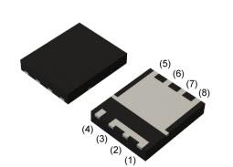 機械製圖 - ROHM Semiconductor RS7功率MOSFET