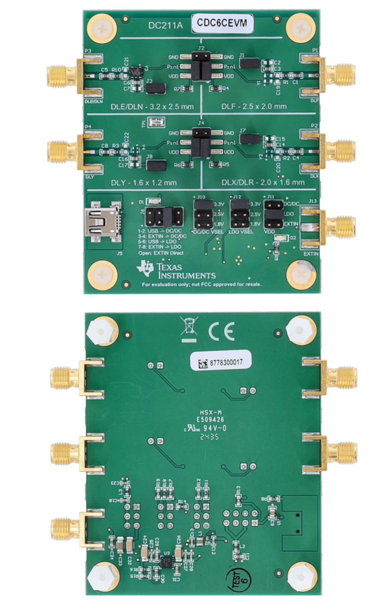 Texas Instruments CDC6CEVM Evaluation Module
