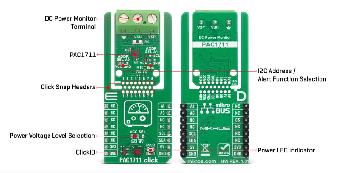 Location Circuit - Mikroe MIKROE-6801 PAC1711 Click