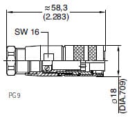 Amphenol-Tuchel C091D Circular Female Connectors Diagram