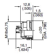 Amphenol-Tuchel C091D Female Receptacles Diagram
