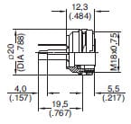Amphenol-Tuchel C091D Female Receptacles Diagram