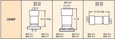 Harwin L-Tek Horizontal Crimp Connectors 