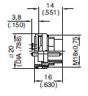 Amphenol-Tuchel C091D Male Receptacles Diagram